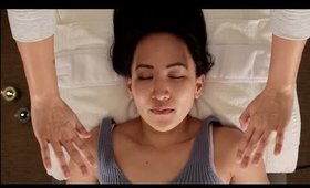 ASMR Facial with Whispers & Sounds - deeply relaxing, soothing, and calms anxiety