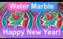 NAILART | Water Marbe Shout Out for New Years