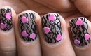 Valentines Day Nails Art Designs - Cute Heart Nail Polish Easy Tutorial Long/Short Nails 2013