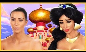 Kim Kardashian Princess Jasmine Transformation