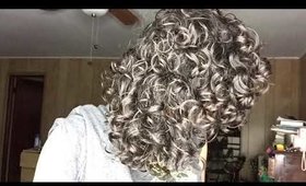 Diffusing my 3a/3b curly hair 💖