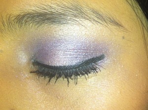 My very first attempt to use purple shadows 
