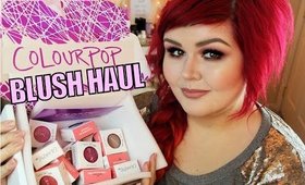 Colourpop Blush Haul With Swatches