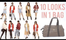 10 Travel Outfits In 1 Carry On Luggage | ANN LE