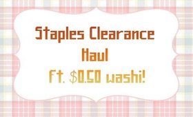 Staples Clearance Haul ft. $0.50 washi!  [PrettyThingsRock]