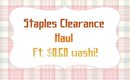 Staples Clearance Haul ft. $0.50 washi!  [PrettyThingsRock]