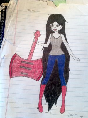 Marceline

The shoes got cut off, but they're just her signature boots ( > ◡ < )