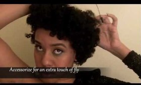 How to: Curly Flat Twist on 4C Hair