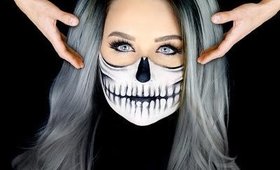 Half Skull Makeup Tutorial | FLOATING HEAD!!