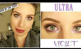 SUBTLE ULTRA VIOLET EYE LOOK| PANTONE COLOUR OF THE YEAR