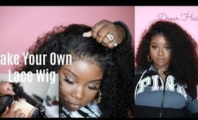 ♡ Detailed How To Make a Lace Frontal Wig | #Dsoar Hair Peruvian Curly