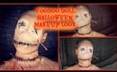 VooDoo Doll Halloween Makeup Look l TotalDivaRea