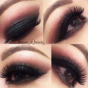 Smokey eye with a touch of sparkle. For Full details on this look please follow me on Instagram @house_of_beauty_
