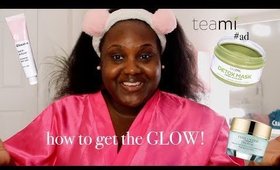 HOW THIS MELANIN QUEEN GETS HER SKIN SNATCHED! FACIAL HAIR REMOVAL, MASK AND MORE! #ad