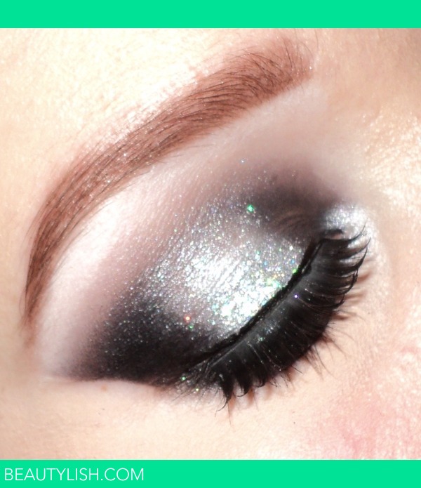 Black and silver glitter smokey eyes | Eline | Beautylish