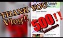 THANK YOU VLOG!!! 500 SUBSCRIBERS | Jessie Melendez