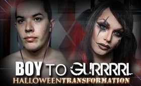 Boy To Guuurrrrrl  Halloween Transformation