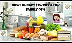 How I Budget $75/week in Groceries for My Family of 4