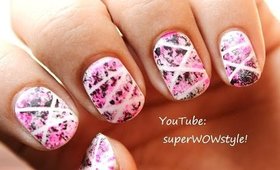 NO DRAWING  *Dry Sponge* Nail Polish Designs  (Nail Art Tutorial) | superwowstyle