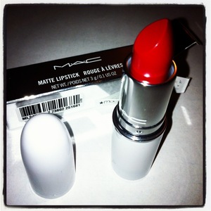 My new fave red lipstick from the MAC holiday 2011 collection.  Such Flare!  