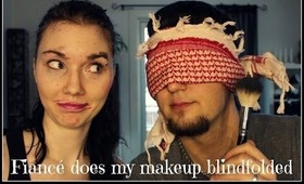 2 tags in 1: Fiancé does my makeup blindfolded!