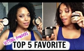 TOP 5 FAVORITE SETTING POWDERS w/ Beautiessentials  ♡ NaturallyCurlyQ