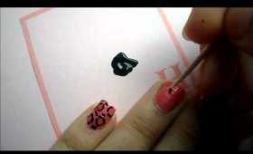 Pink Diva Leopard Print Nails Tutorial