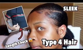How To: Sleek Slick Bun/ Ponytail On Type 4 Hair Tutorial (4a, 4b, 4c)