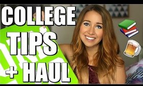 COLLEGE TIPS + DORM ROOM HAUL & GIVEAWAY
