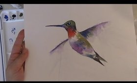 Learning to draw & paint a hummingbird