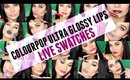New COLOURPOP Ultra Glossy Lips | LIVE SWATCHES!