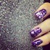 Purple Nails With Purple Foil