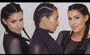 How To: Cornrows - Kim Kardashian Double Dutch Braids