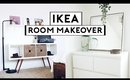 EXTREME BEDROOM MAKEOVER + TRANSFORMATION! IKEA HACKS 2019 | Nastazsa