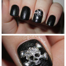 Nails Inc Leather Effect nails with studs!
