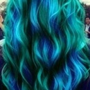Green and Blue Hair <3