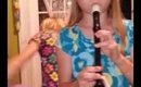 My girls practicing the recorder
