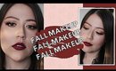 Easy Fall Makeup Tutorial | Soft Eyes + Vampy Lips