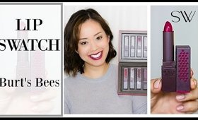 Burt's Bees Lipstick Review + Swatches