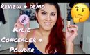 KYLIE COSMETICS CONCEALER AND POWDER REVIEW AND DEMO