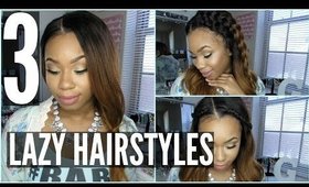 3 Cute & Lazy Hairstyles under 3 min | BEGINNER FRIENDLY