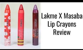 Lakme X Masaba Lips Crayons Review | #ProductReviewSeries