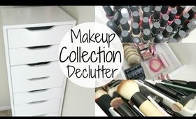 Cleaning Out My Makeup Collection | Down Sizing & Declutttering