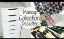 Cleaning Out My Makeup Collection | Down Sizing & Declutttering