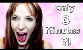 THE THREE MINUTE MAKEUP CHALLENGE