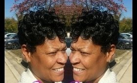 DMV Short hair Expert!  Short hair styled with soft waves and curls!