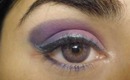 a purple /blue makeup tutorial
