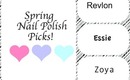 Favorite Nail Polishes for Spring! :D