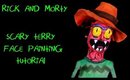 Rick and Morty Scary Terry Face Painting Halloween Makeup Transformation Tutorial 2019 new season