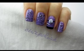 Despicable Me 2: Evil Purple Minion Nails